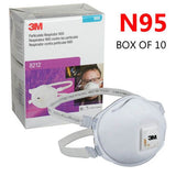 3M 8212 N95 Disposable Particulate Respirator Mask Box of 10