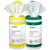 Solimo Disinfecting Wipes, Lemon Scent & Fresh Scent 75 Wipes Each (Pack of 2)